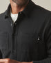 Men's Premium Slub Button Up Long Sleeve - Black